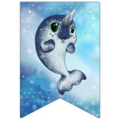 Welcome Baby Narwhal Duschbanner Wimpelkette (Zweite Fahne)