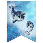 Welcome Baby Narwhal Duschbanner Wimpelkette (Erste Fahne)
