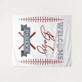 Welcome Baby Personalisiert Baby Dusche Wandteppich (Vorderseite (Horizontal))