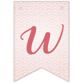 Welcome Baby Pink Giraffe Wild Safari Baby Dusche Wimpelkette (Dritte Fahne)