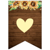 Welcome Baby Rustic Sonnenblumen Herbstdusche Spri Wimpelkette (Erste Fahne)