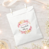 Welcome Baby Shabby Chic Rustic Floral Baby Dusche Geschenktütchen (Ausgeschnitten)