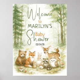Welcome Baby Shower Baby Animes Poster