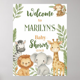 Welcome Baby Shower Baby Animes Poster