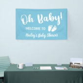 Welcome Baby Shower Oh Baby Boy Blue Banner (Messeveranstaltung)