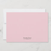 Welcome Baby Sweetly Gerahmt Birth Ankündigung (Rückseite)