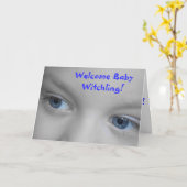 Welcome Baby Witchling - Wiccan New Baby Card Karte (Gelbe Blume)