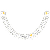 Welcome Baby Yellow Elephant Dusche Sprinkle Wimpelkette (Alle)