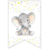 Welcome Baby Yellow Elephant Dusche Sprinkle Wimpelkette (Zweite Fahne)
