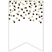 Welcome Back Banner Black Gold Confetti (Erste Fahne)