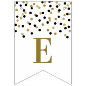 Welcome Back Banner Black Gold Confetti (Dritte Fahne)