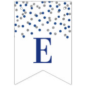 Welcome Back Banner Blue Silver Confetti (Dritte Fahne)