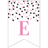 Welcome Back Banner Pink Black Confetti (Dritte Fahne)