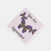 Welcome Back Bright Butterflies Business Mitarbeit Serviette (Ecke)