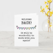 Welcome Back Card Karte (Gelbe Blume)
