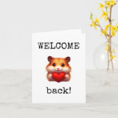 Welcome Back Card Karte (Gelbe Blume)