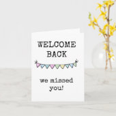 Welcome Back Card Karte (Gelbe Blume)