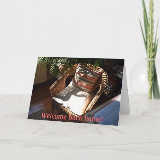 Welcome Back Card Karte (Vorderseite)
