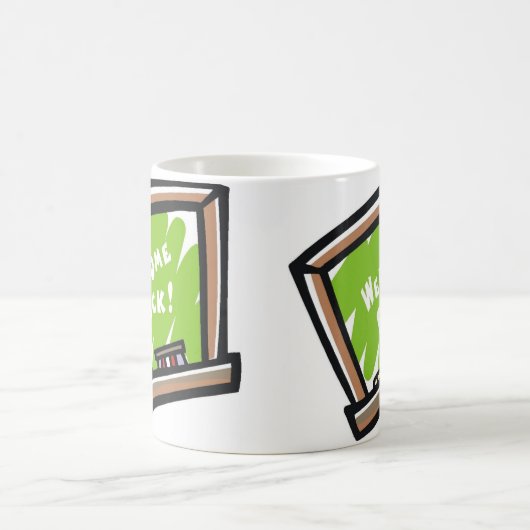 Welcome Back Chalkboard Kaffeetasse (Mittel)