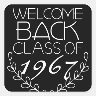 Welcome Back Class Quadratischer Aufkleber