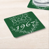 Welcome Back Class Rechteckiger Pappuntersetzer (angewinkelt)