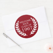 Welcome Back Class Runder Aufkleber (Umschlag)