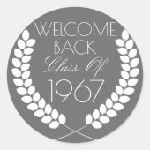 Welcome Back Class Runder Aufkleber (Vorderseite)