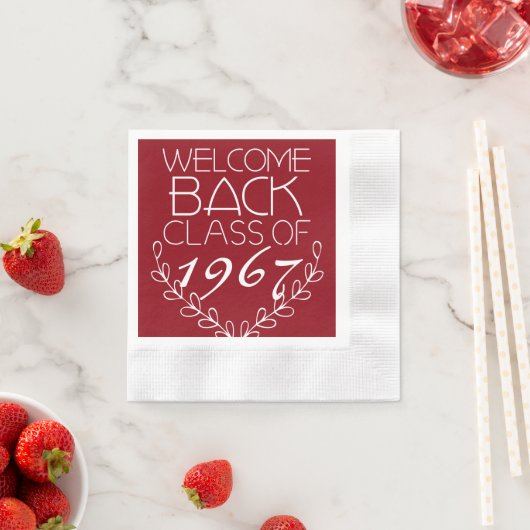 Welcome Back Class Serviette (Beispiel)