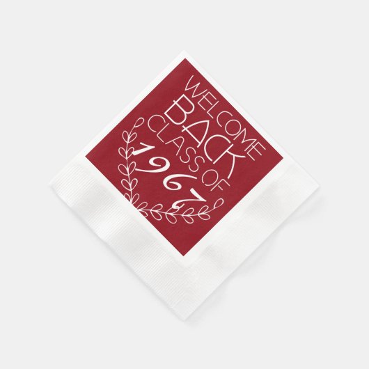 Welcome Back Class Serviette (Ecke)