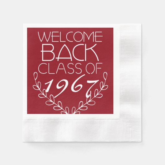 Welcome Back Class Serviette (Vorderseite)