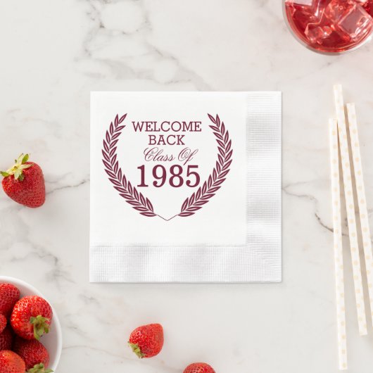 Welcome Back Class Serviette (Beispiel)