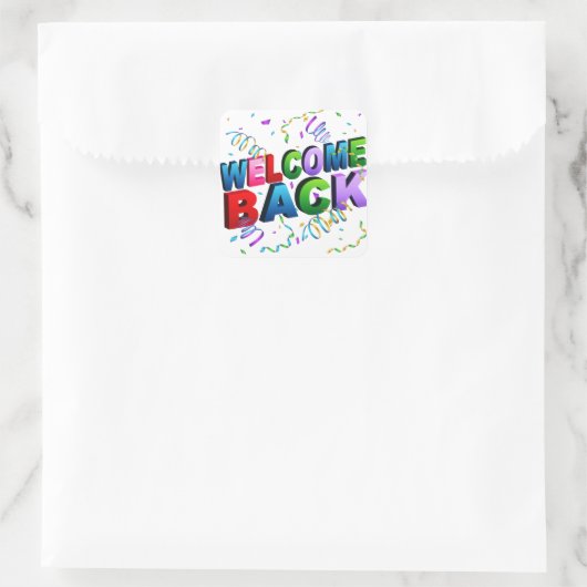 Welcome Back Confetti Stickers (Tasche)