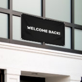 Welcome Back Customizable Outdoor Banner (Äußeres Gebäude)