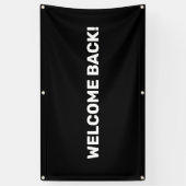 Welcome Back Customizable Outdoor Banner (Vertikal)