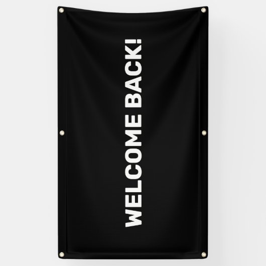 Welcome Back Customizable Outdoor Banner (Vertikal)