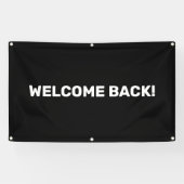 Welcome Back Customizable Outdoor Banner (Horizontal)