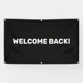 Welcome Back Customizable Outdoor Banner