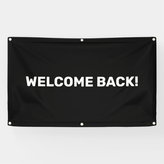 Welcome Back Customizable Outdoor Banner (Horizontal)