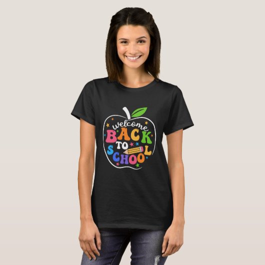 Welcome Back I'm Glad You're Here Back To School T T-Shirt (Vorne ganz)