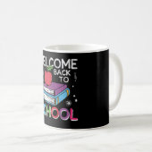 Welcome Back School First Grade Lehrer Kinder Crew Kaffeetasse (VorderseiteRechts)