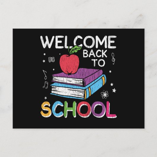 Welcome Back School First Grade Lehrer Kinder Crew Postkarte (Vorderseite)