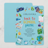 Welcome Back School Picnic Einladung (Vorne/Hinten)