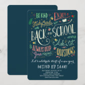 Welcome Back School Picnic Einladung (Vorne/Hinten)