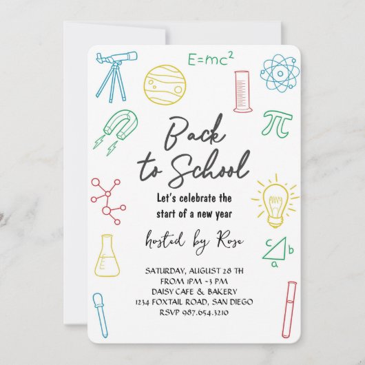 Welcome Back School Picnic Einladung (Vorderseite)