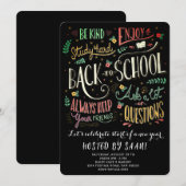 Welcome Back School Picnic Einladung (Vorne/Hinten)