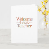 Welcome Back Teacher Karte (Gelbe Blume)