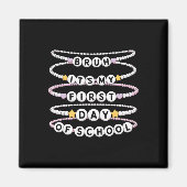 Welcome Back To School Bracelets First Day Of Scho Magnet (Vorne)