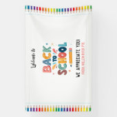 Welcome Back to School  – Bright & Fun Classroom Banner (Vertikal)
