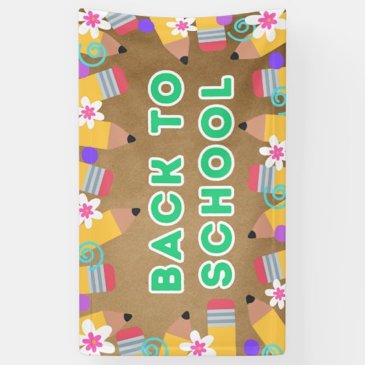 Welcome Back to School Classroom Poster Banner (Vertikal)