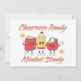 WELCOME BACK TO SCHOOL CLASSROOM READY MINDSET EINLADUNG